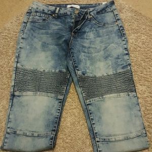 Med-wash Moto Jeans