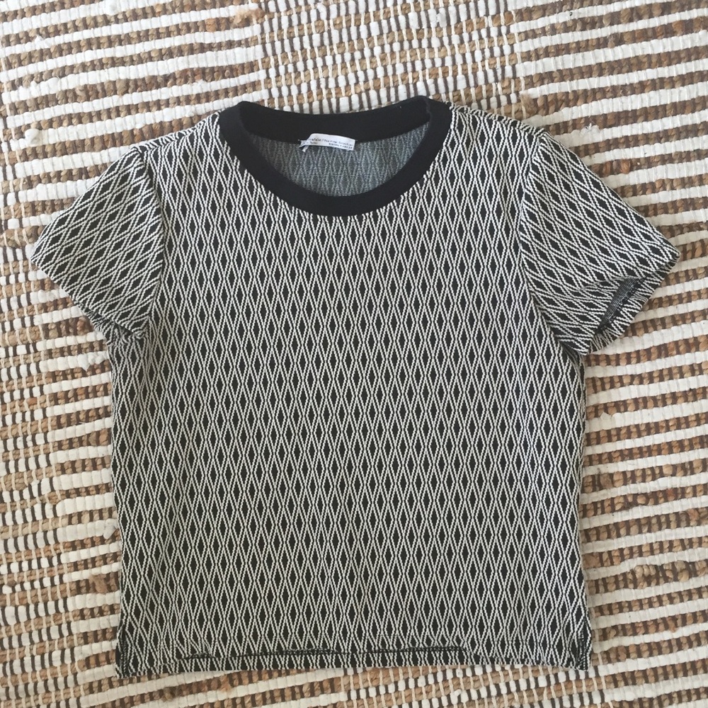 Zara Black and White Diamond Shirt
