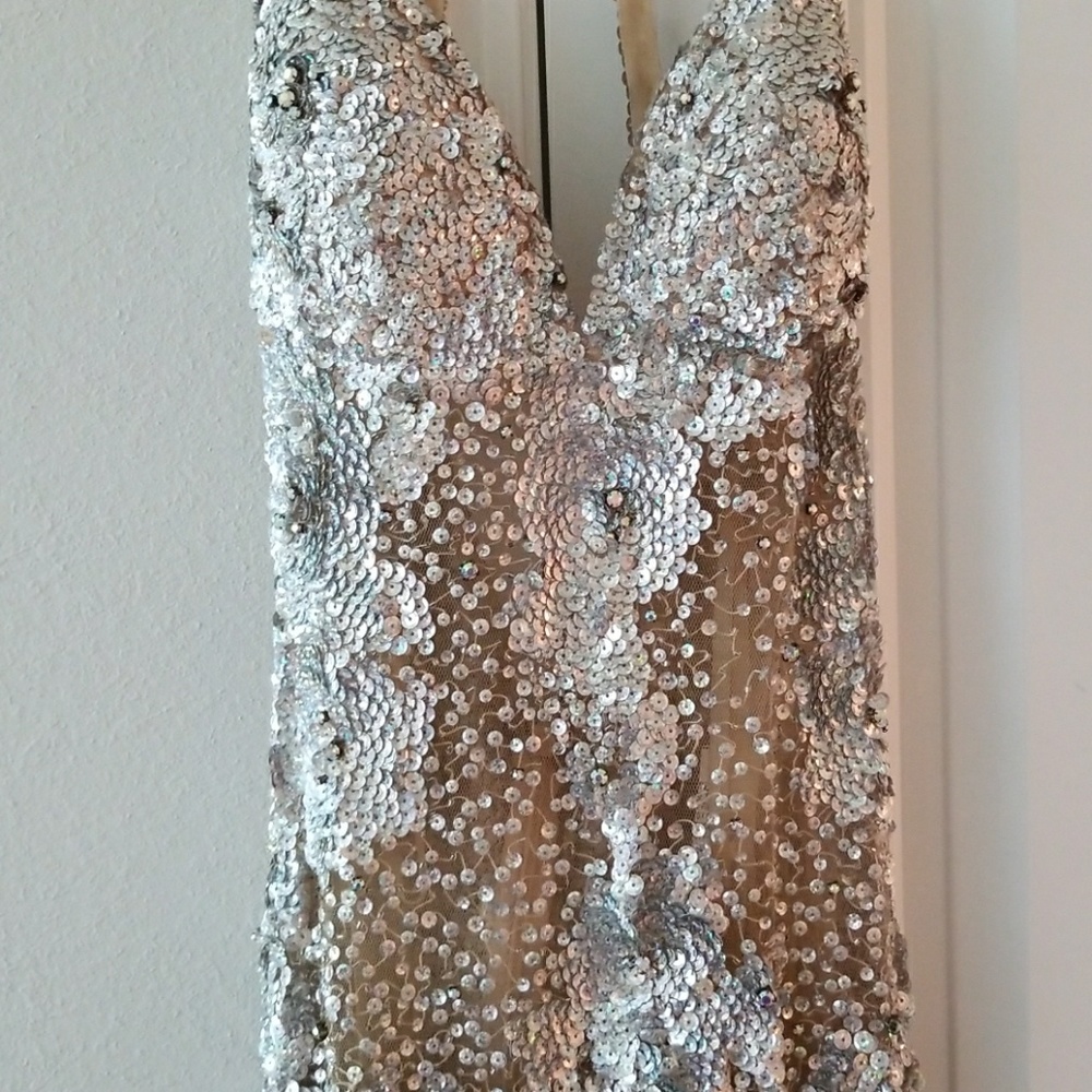 Jovani sequin sheer dress