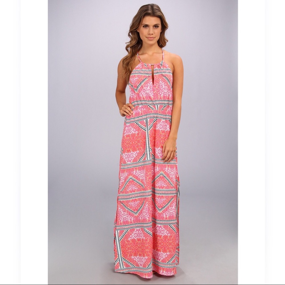 NWOT Mink Pink cut out geometric Aztec Maxi dress