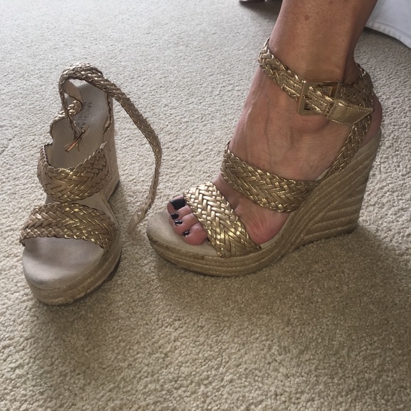 michael kors espadrilles gold