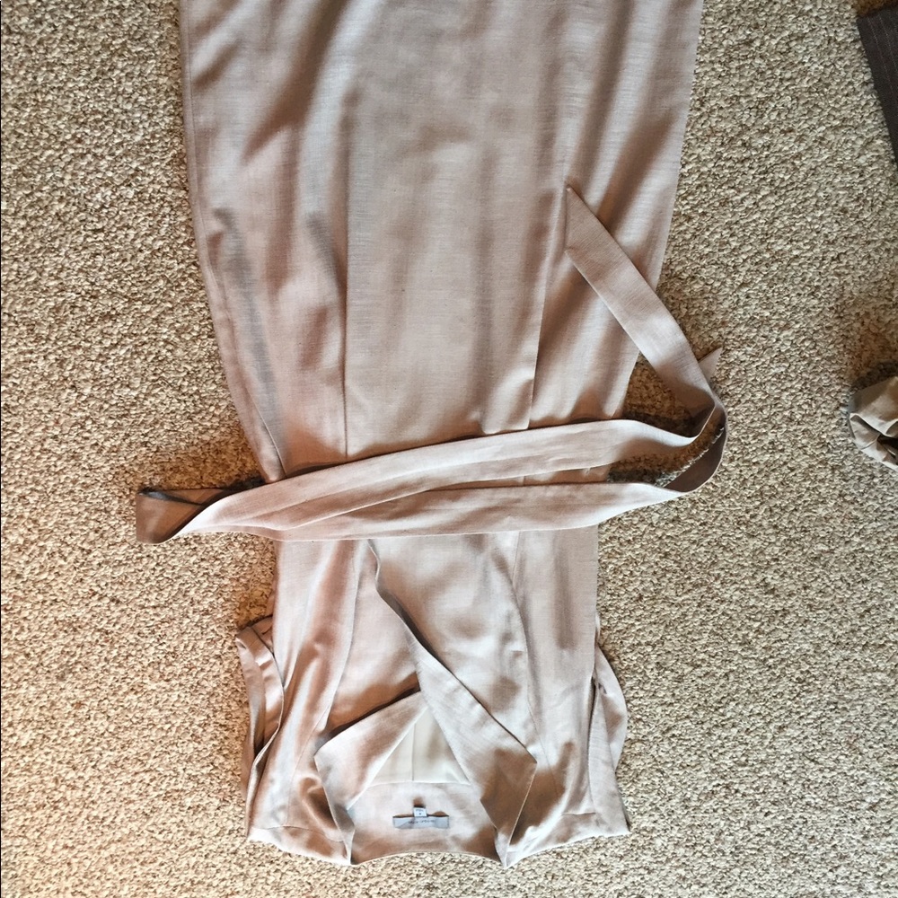 Cream dress w waist sash