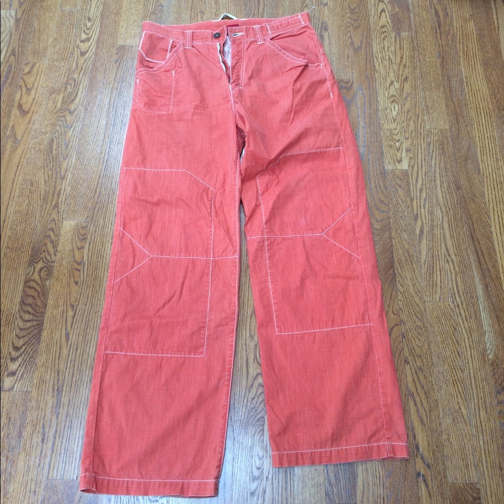 GUESS JEANS || men's orange canvas pant