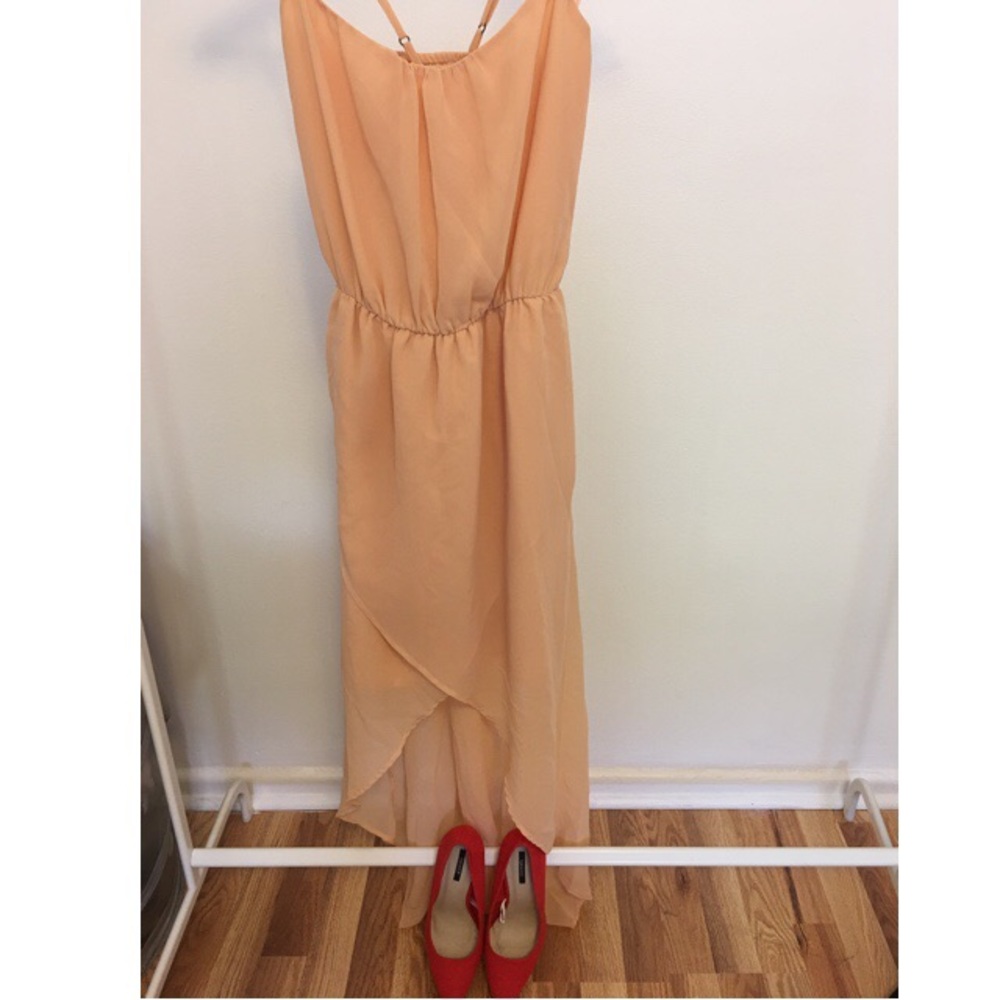 Zara Peachy High low dress