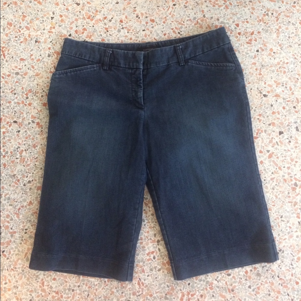 Express denim Bermuda shorts