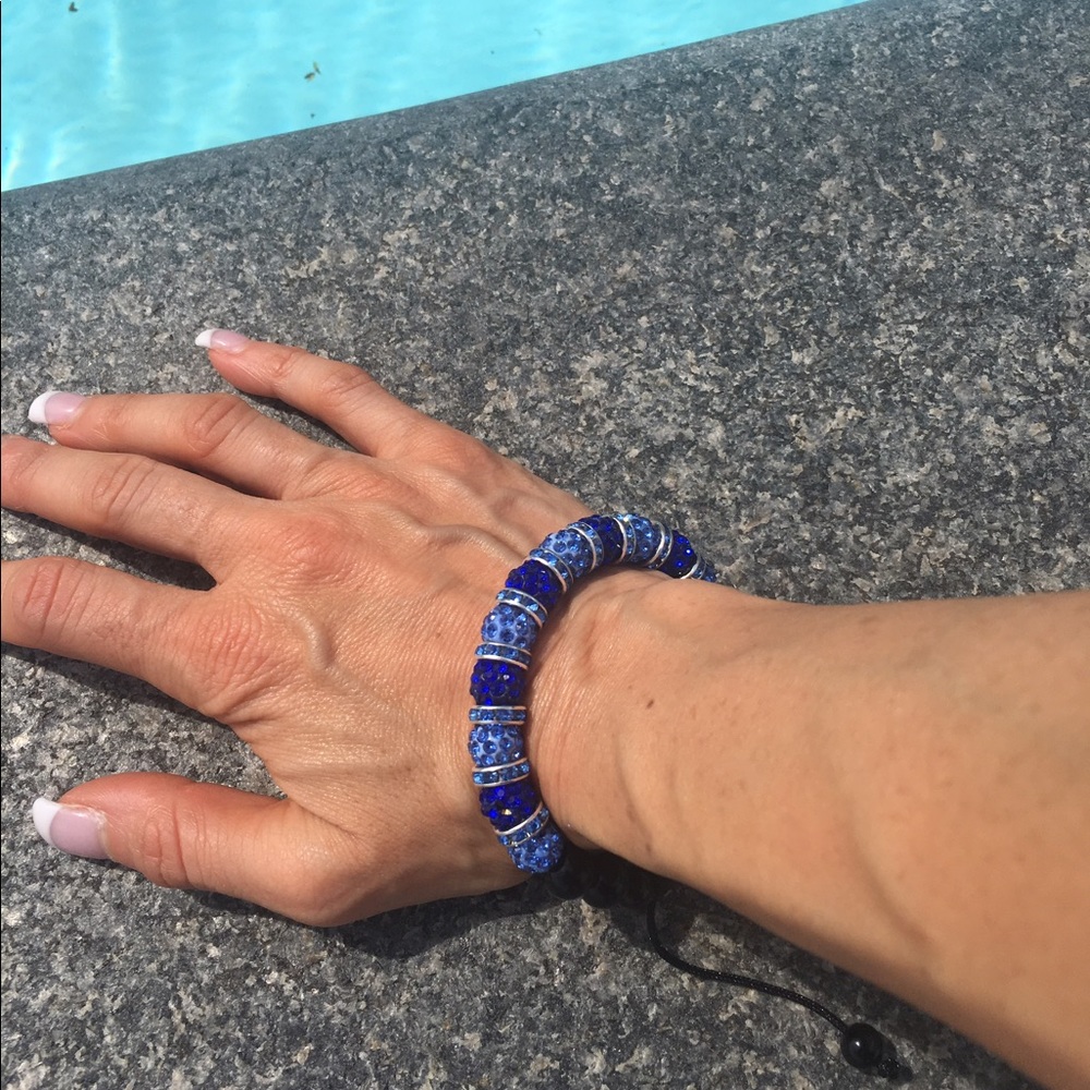 Hand made shamballa crystal bracelet