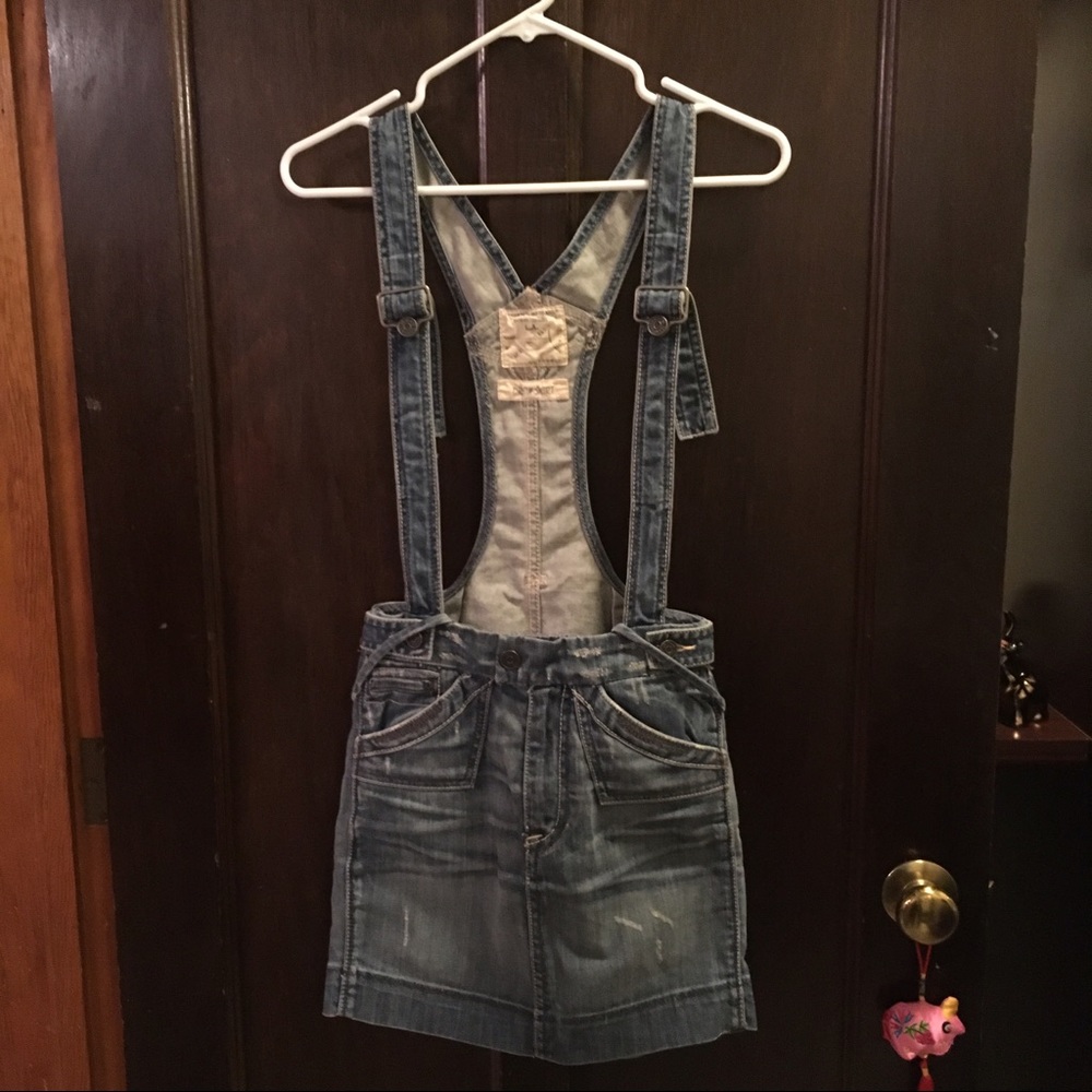 New RARE Y2K Taverniti Drew Skirt Jumper dress overalls 0 24