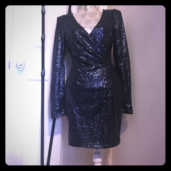 AX Paris Dresses & Skirts - Midnight blue sequin dress