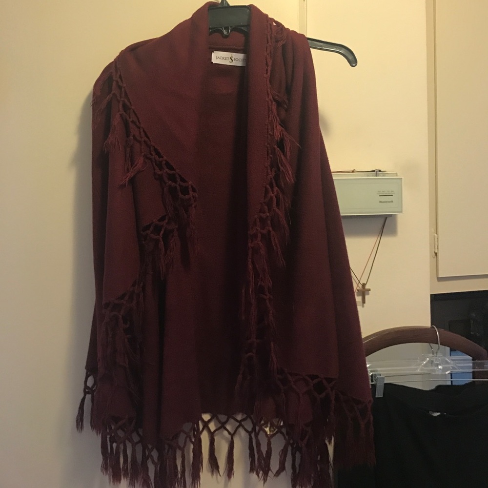 Jacket society fringe vest