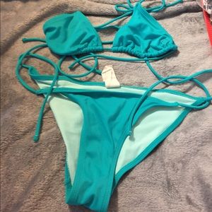 Turquoise bikini
