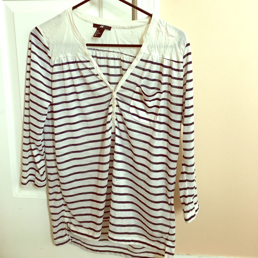 H&M nautical striped shirt