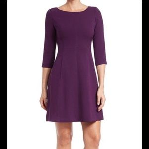 Eggplant colored Vince Camuto long sleeved dress