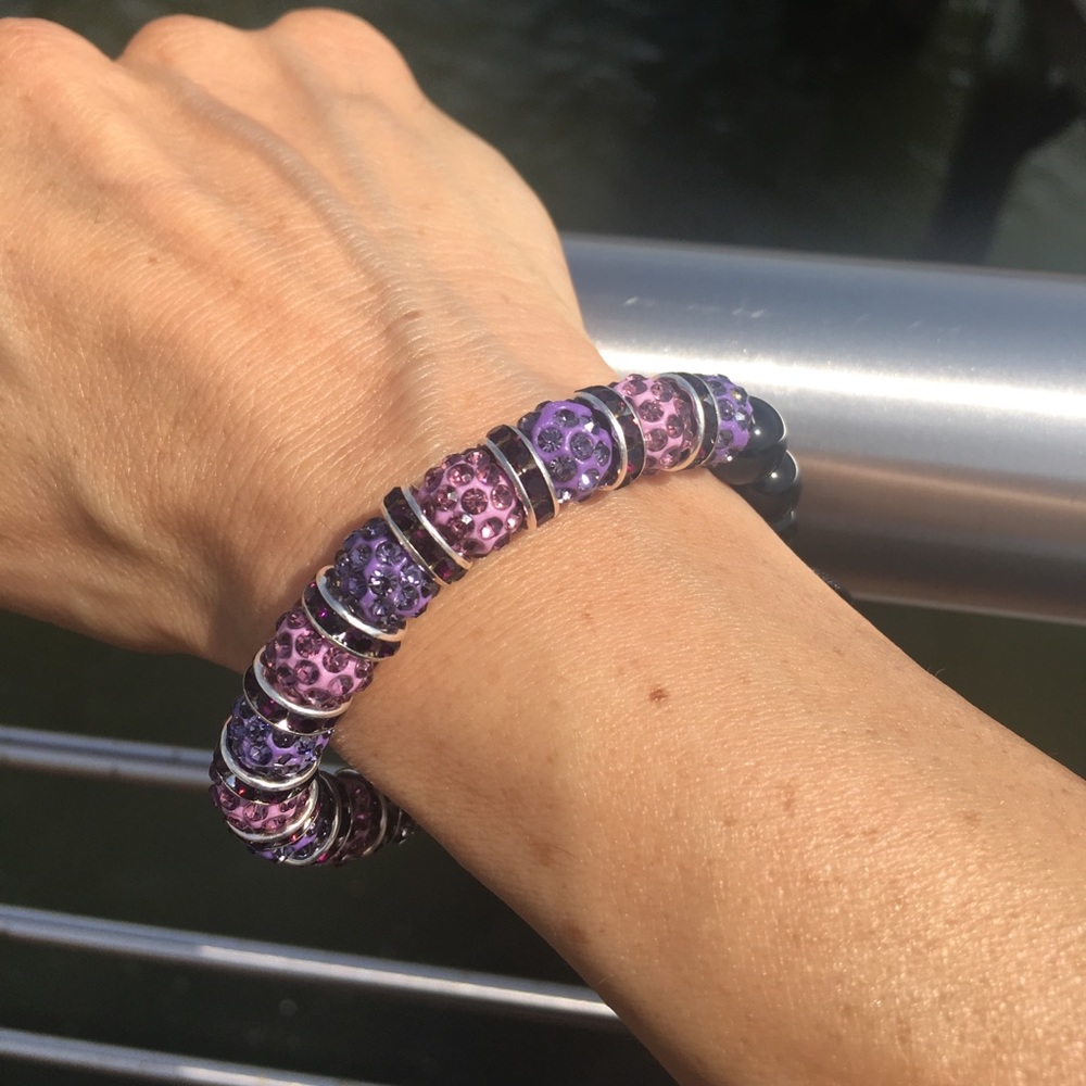 Hand made shamballa bracelet