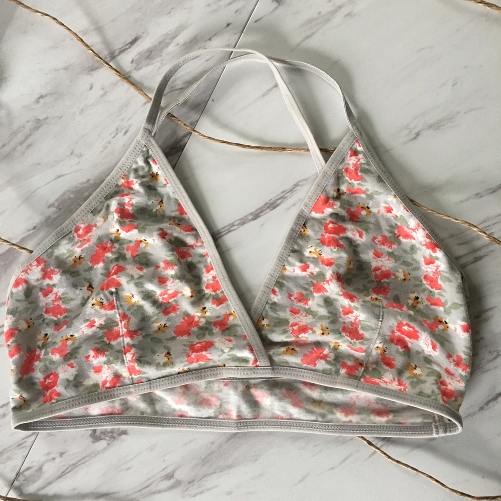Free People Floral Soft Bralette