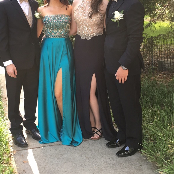 2017 Gold/Black Prom Dress - Picture 2 of 3