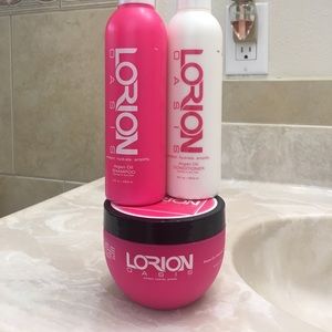 Lorion Oasis shampoo, conditioner and hair masque