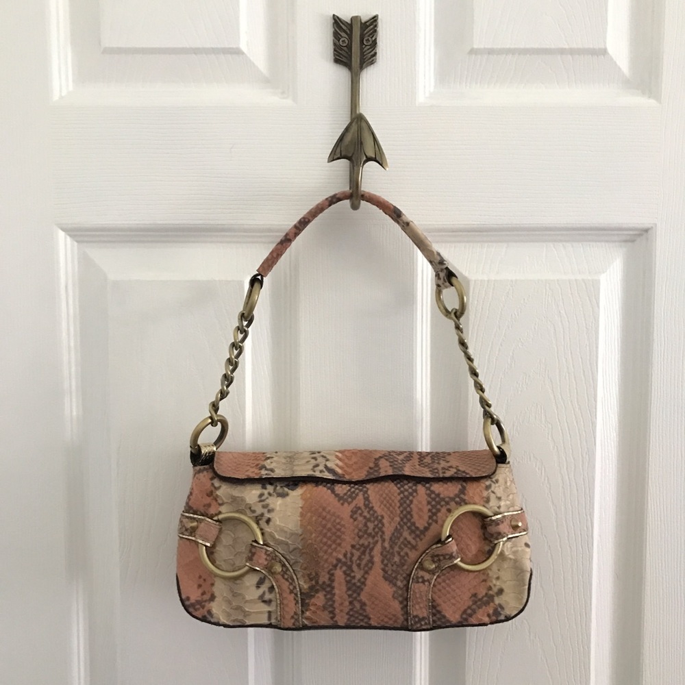 Python Embossed Handbag - image 1