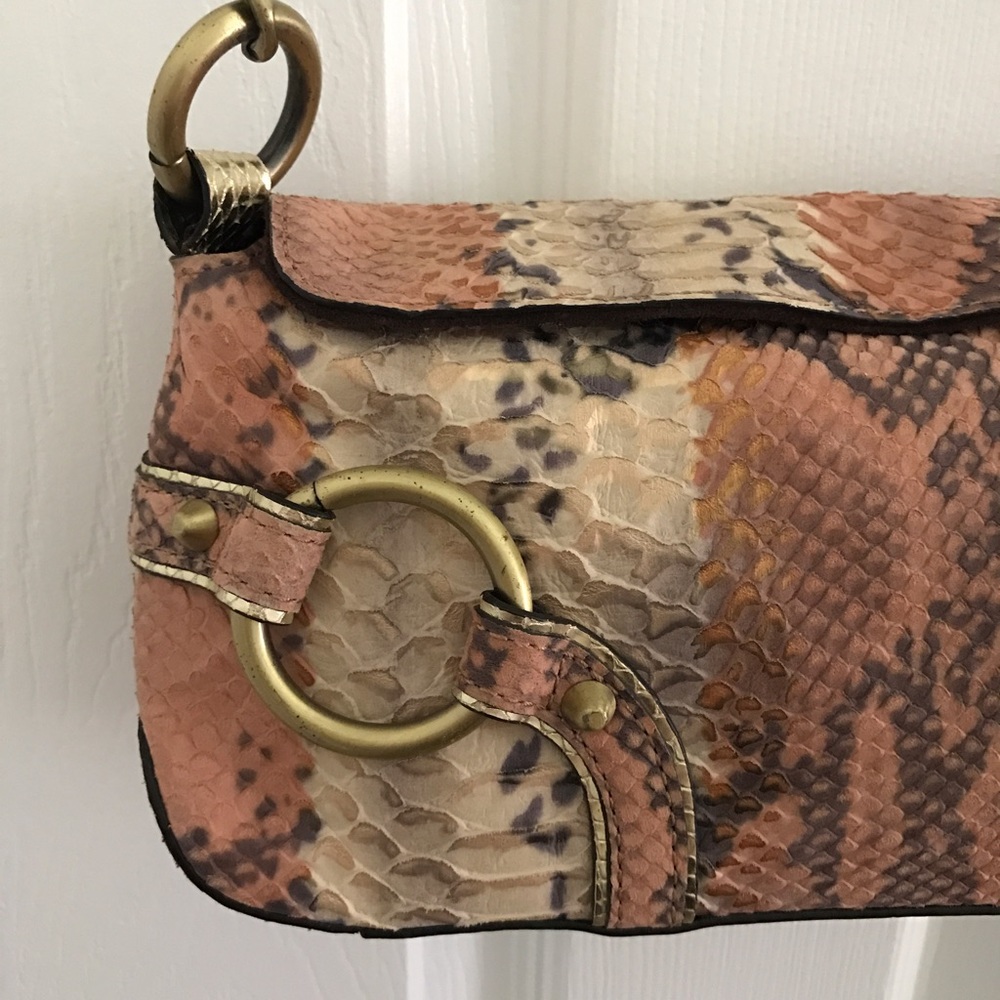 Python Embossed Handbag - image 2