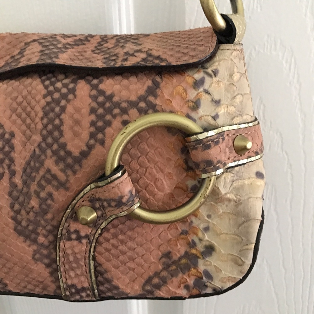 Python Embossed Handbag - image 3