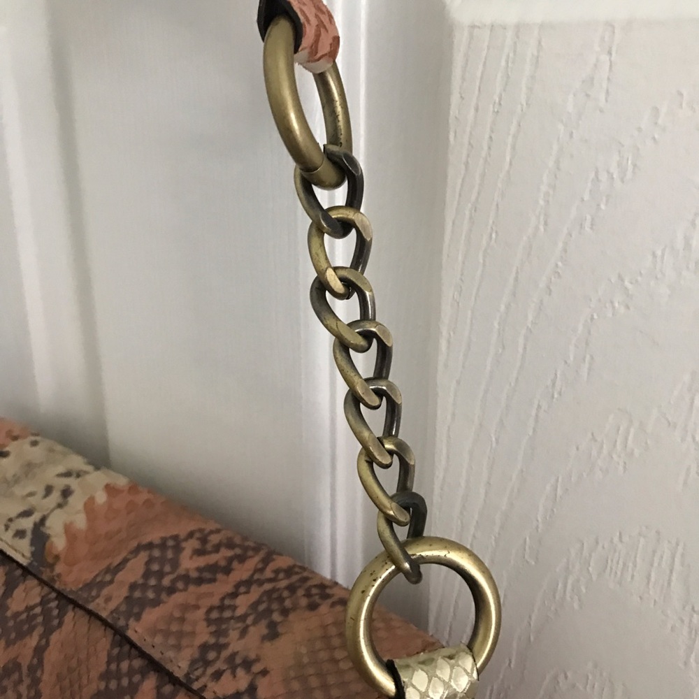 Python Embossed Handbag - image 4