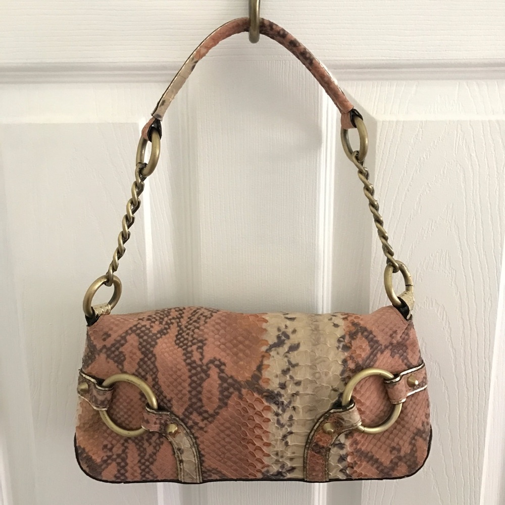 Python Embossed Handbag - image 6