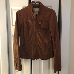 Lucky Brand Brown Leather Jacket