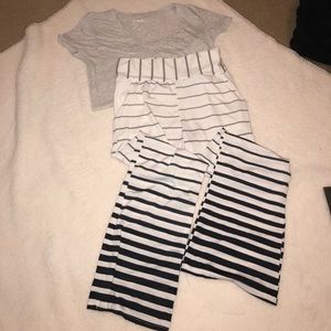 Hurley v-neck shirt and loose fitting pants