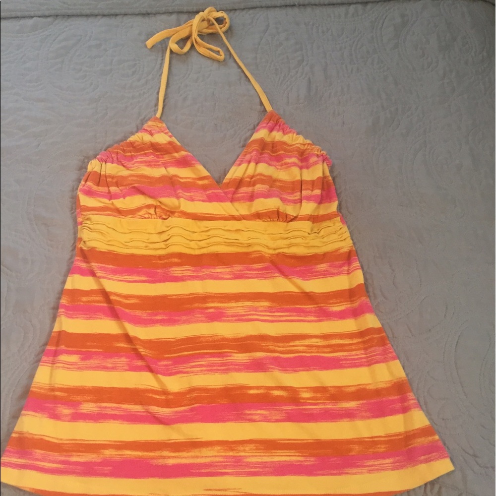 Colorful halter top