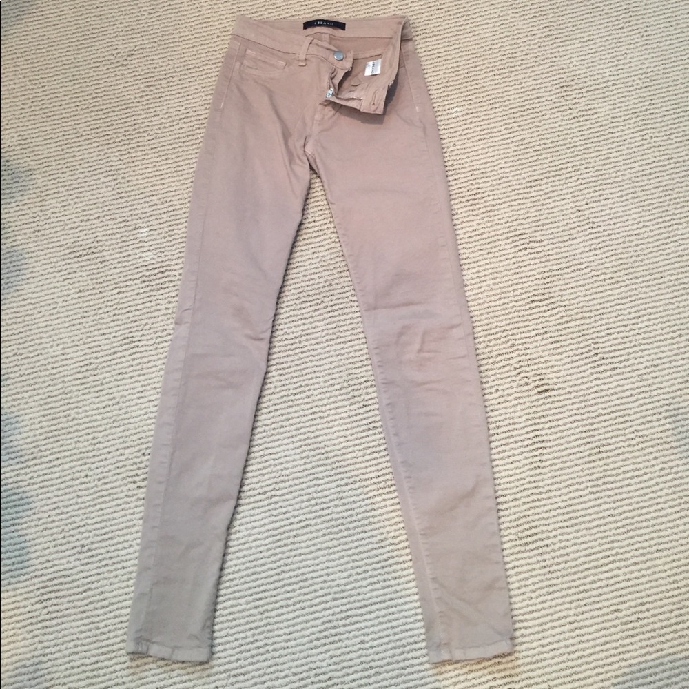 J Brand skinny leg Kenya jeans in tan/khaki sz 25