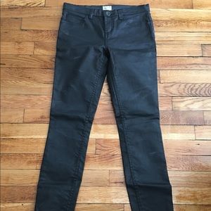 RVCA Black Waxed Jeans Size 27