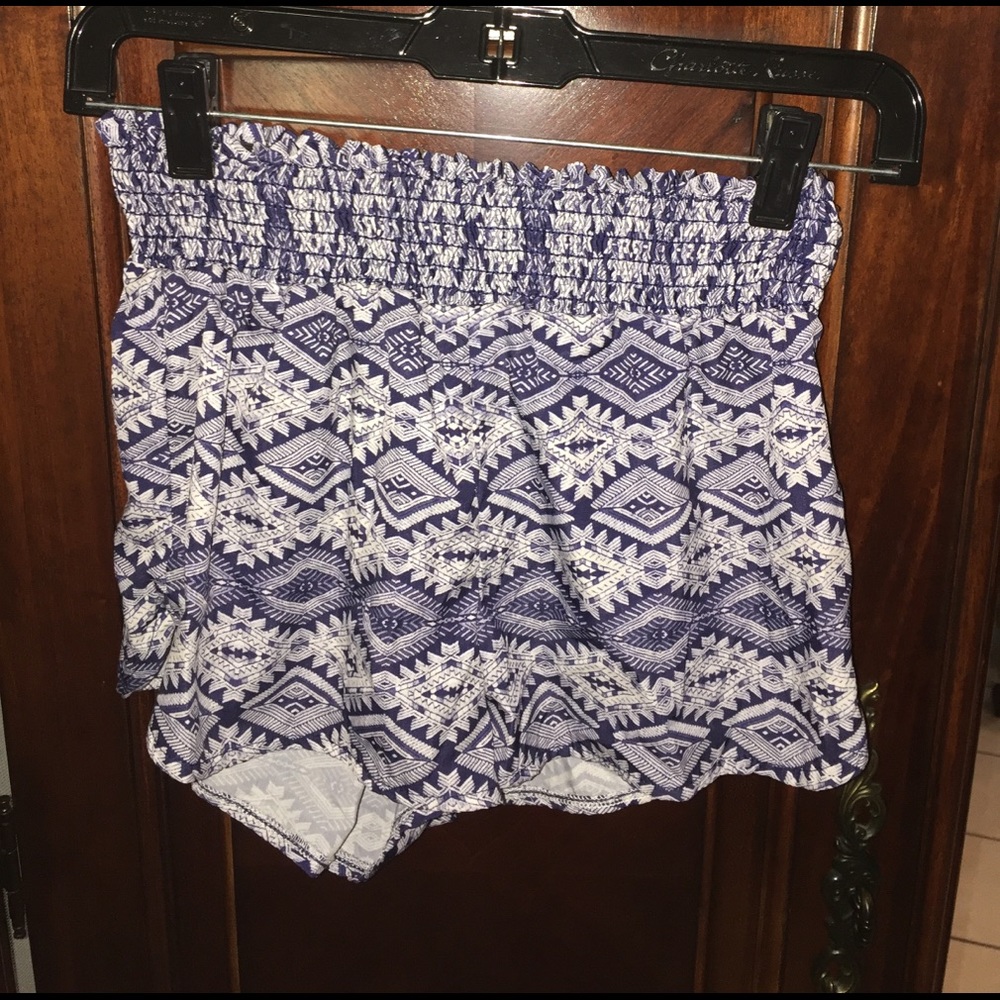 Patterned Silky Shorts