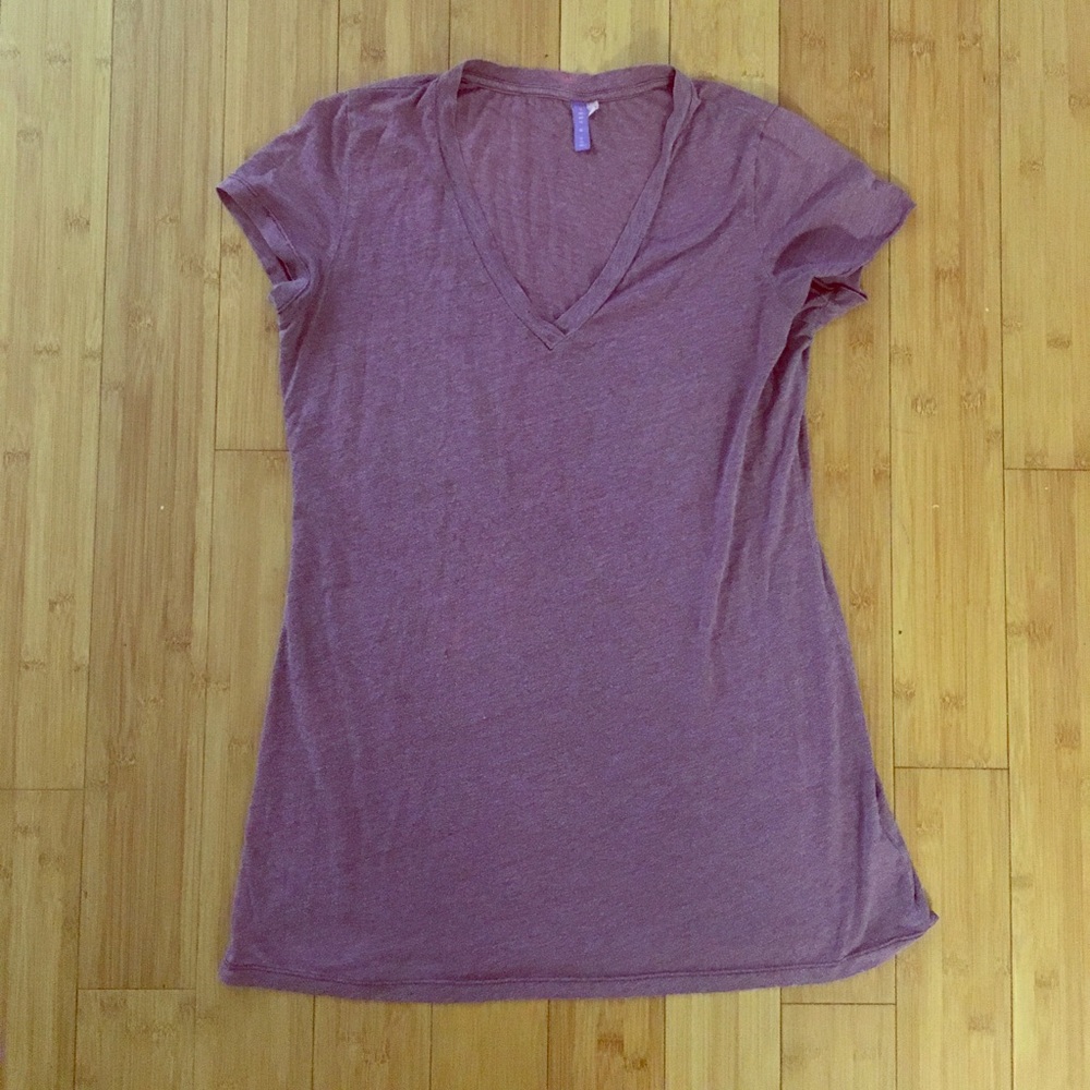 Purple T-shirt dress