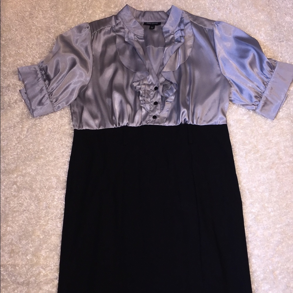 Silver and black dress