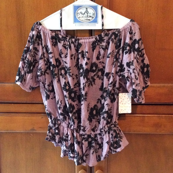 Free People off the shoulder top - Picture 1 of 2
