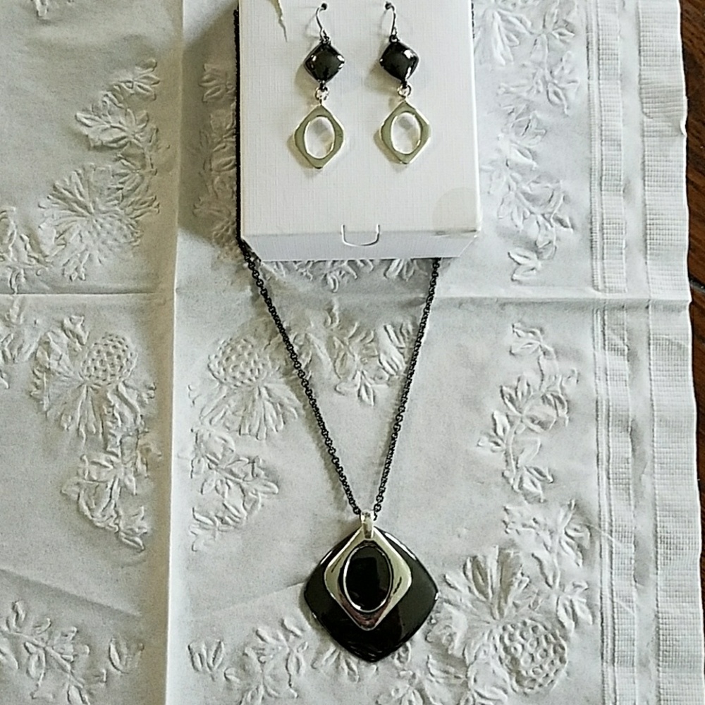 Beautiful necklace and earring set.