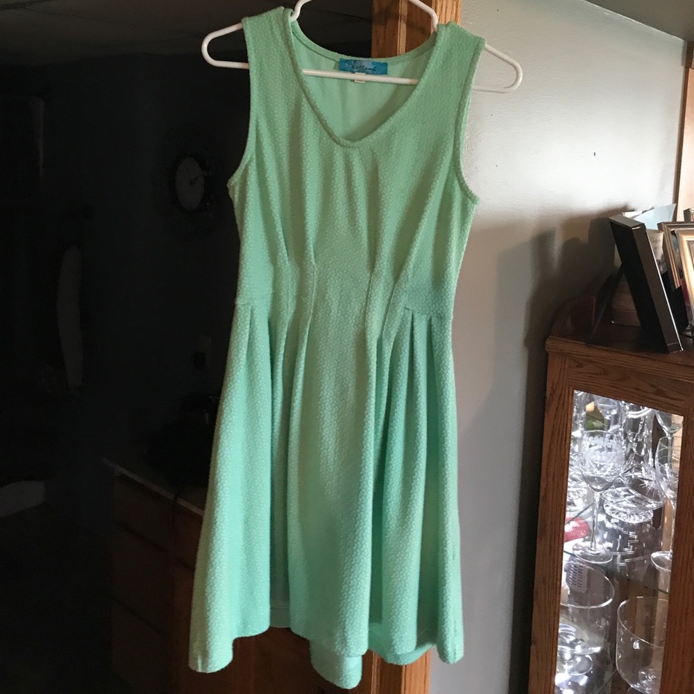 light green dress