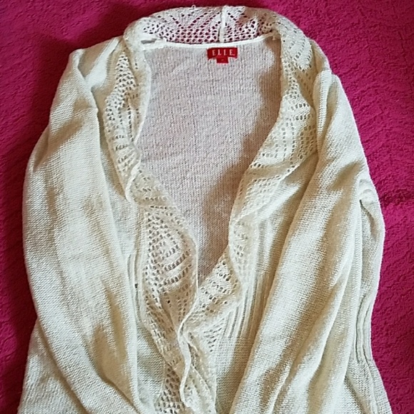 Elle slightly offwhite sparkly cardigan - Picture 1 of 3