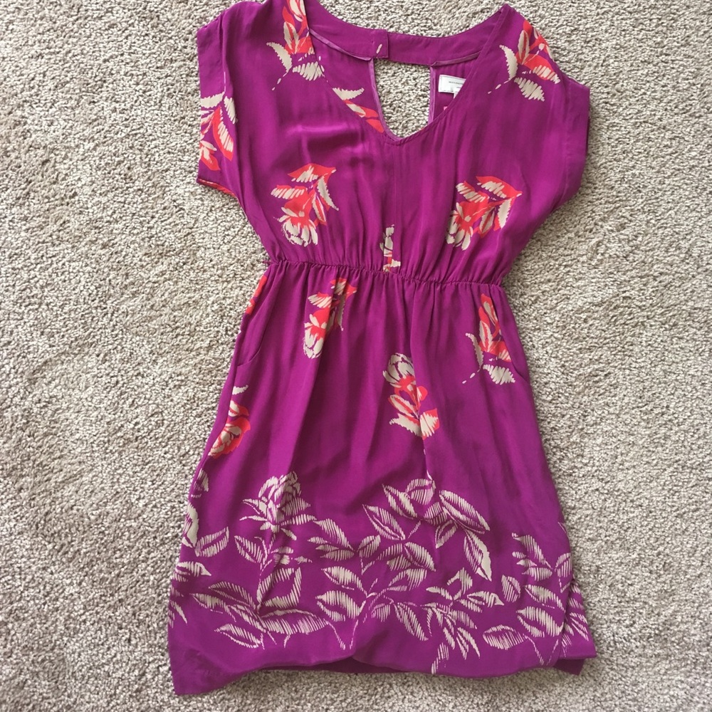 Anthropologie silk dress