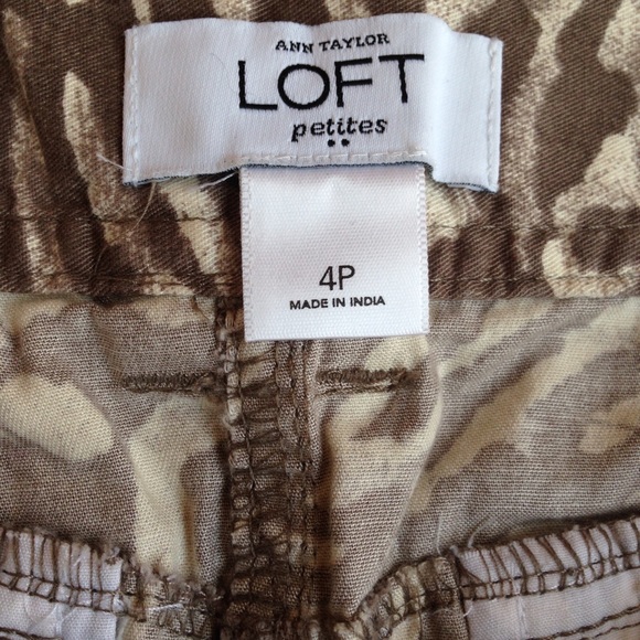 *free* Ann Taylor LOFT brown animal print skirt - Picture 4 of 5