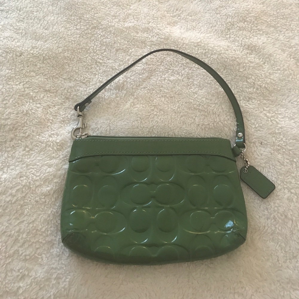 Mini green coach bag - Picture 2 of 2