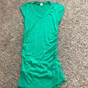 Wet seal green v neck shirt