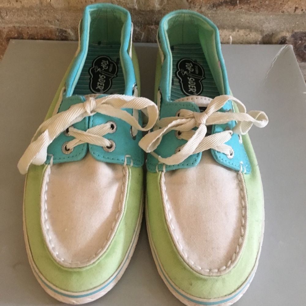 Sperry Top Sider boat shoes canvas sz 6