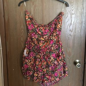 Plus Size Floral Romper
