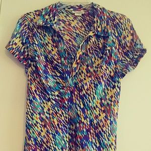 Multi-colored flowy dress