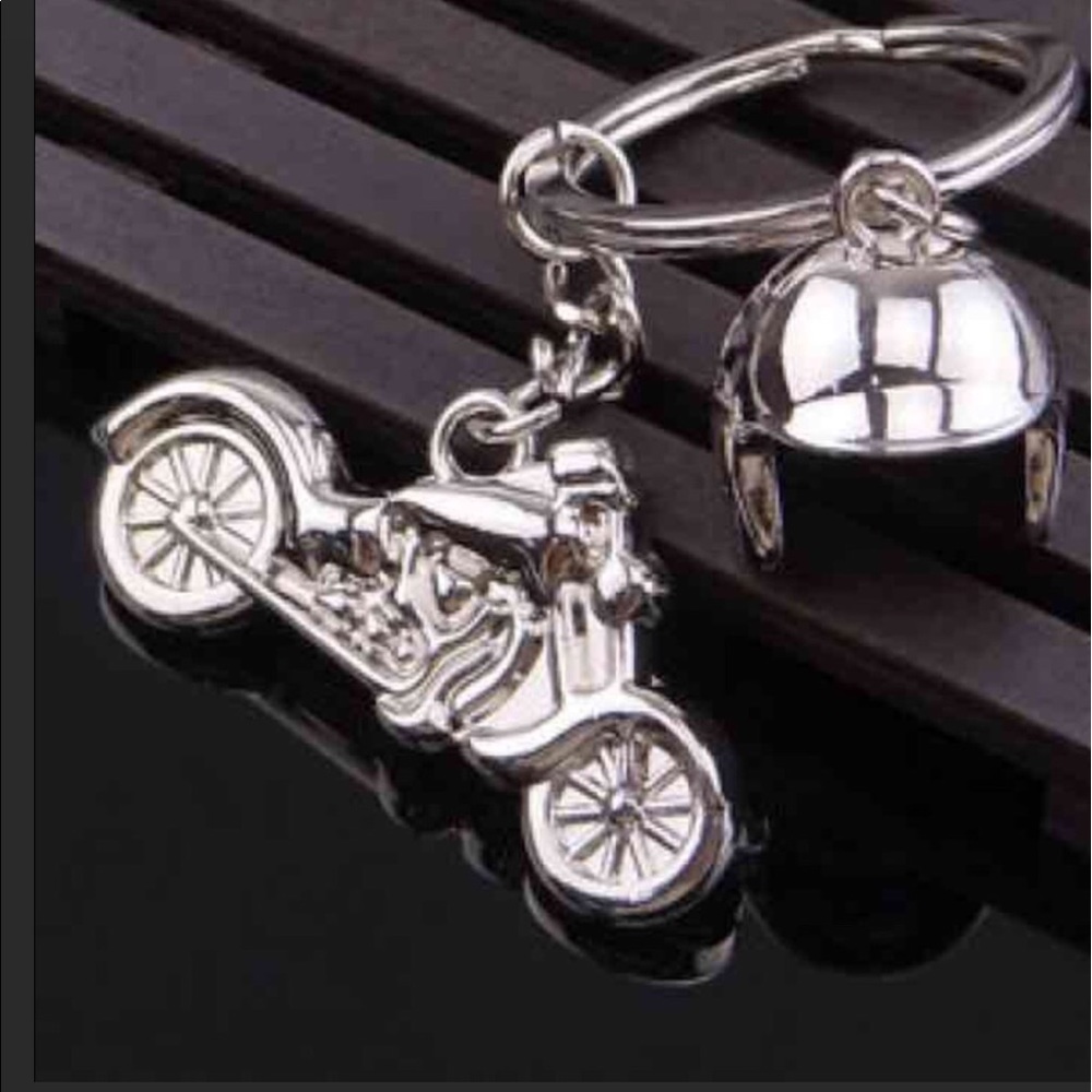 Hot Polished HD Motorcycle & Helmet Bag Charm