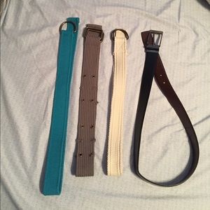 5 men's belts.