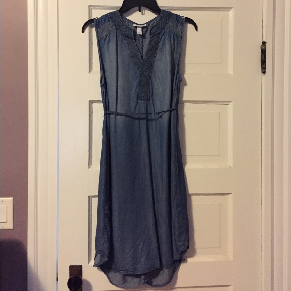 Thin denim dress