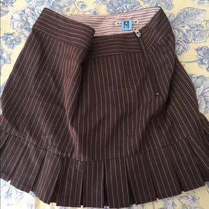 NANETTE LEPORE brown schoolgirl skirt