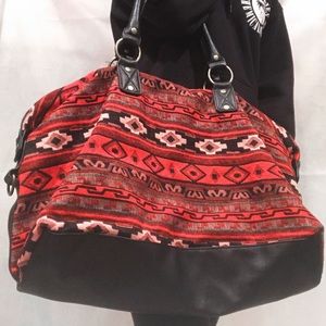 Large patterned travel/beach bag