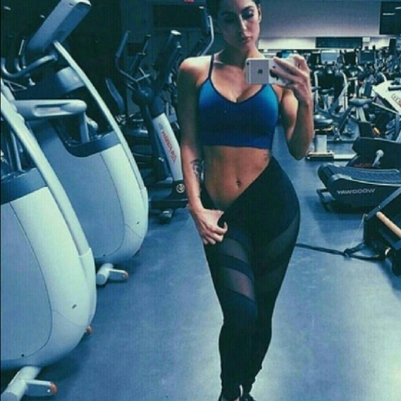 New Tech Mesh Cut Out Moto Workout Leggings - Picture 3 of 4